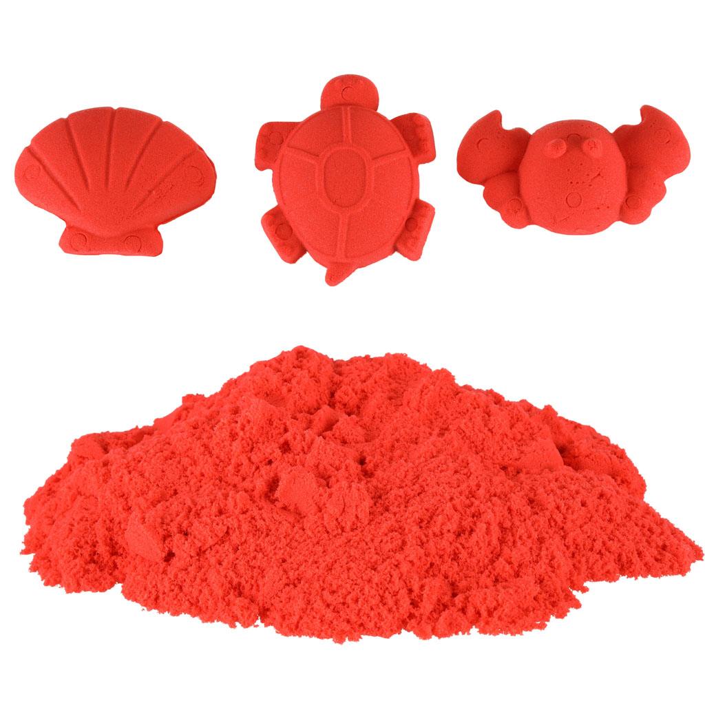 Sensoorne mänguliiv kineetiline – Punane – 1 kg – pilt 4