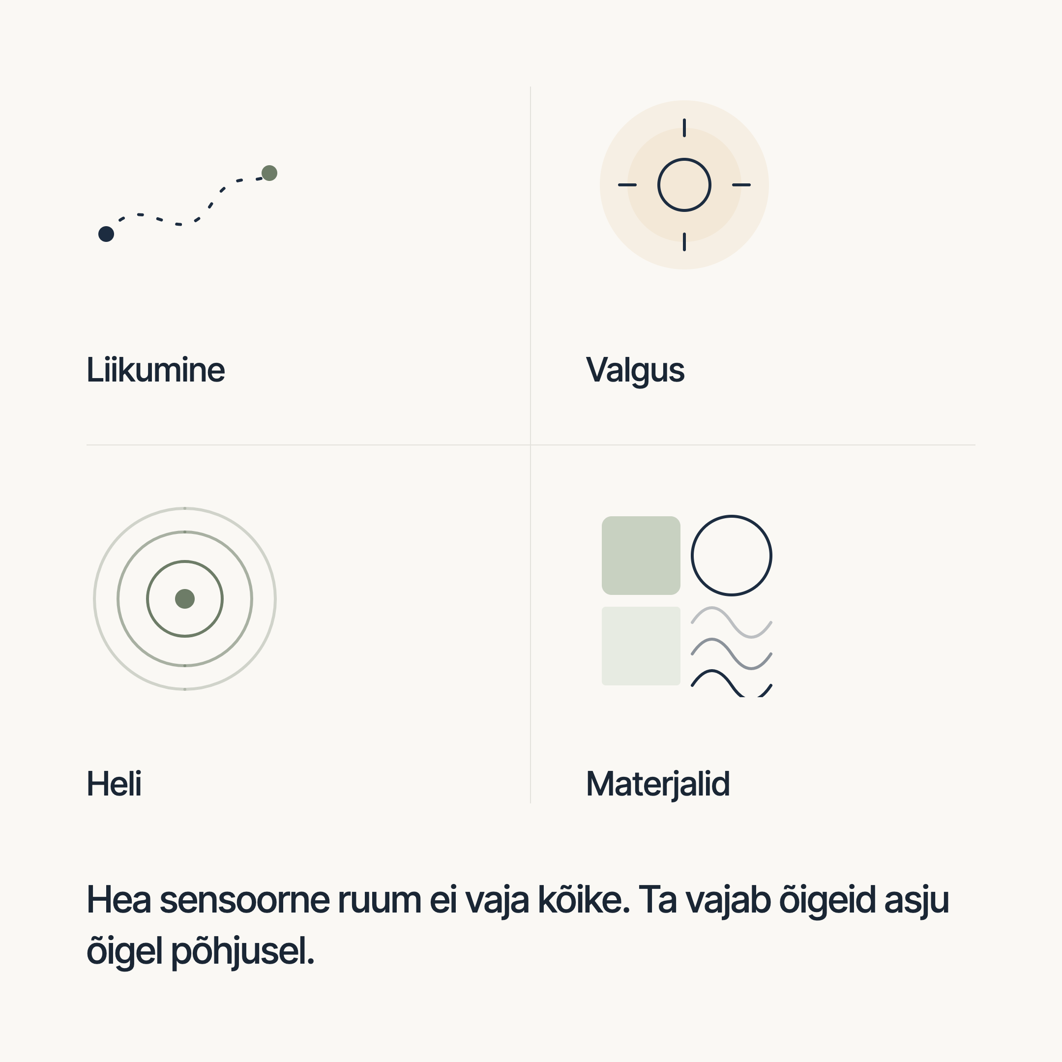 Millest koosneb hästi toimiv sensoorne ruum?